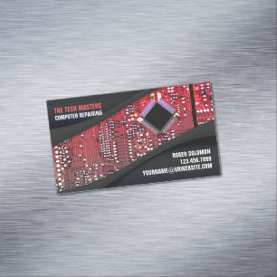 Tarjeta De Visita Magnética Reparación del equipo