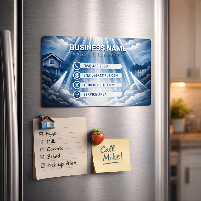 Tarjeta De Visita Magnética Residential Pressure Washing Cosmic Harmony (Subido por el creador)