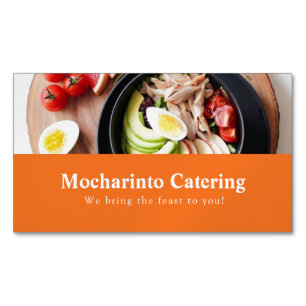 Tarjeta De Visita Magnética Restaurante elegante profesional y cocina