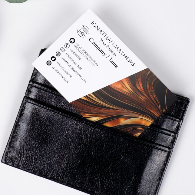 Tarjeta De Visita Magnética Resumen moderno I (Subido por el creador)