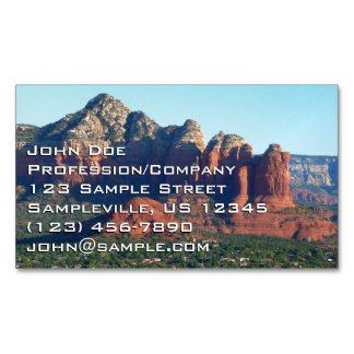 Tarjeta De Visita Magnética Roca de café I en Sedona Arizona