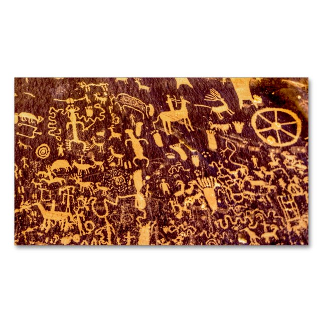 Tarjeta De Visita Magnética Rock American Indian Utah (Anverso)