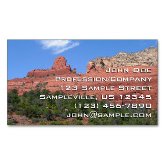 Tarjeta De Visita Magnética Rock de barco de vapor en Sedona Arizona Photograp