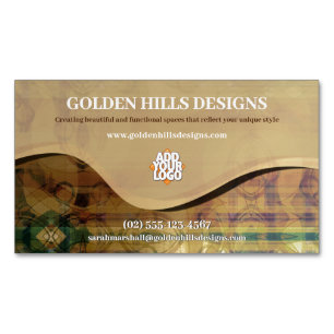 Tarjeta De Visita Magnética Rolling Hills Business Card Magnet