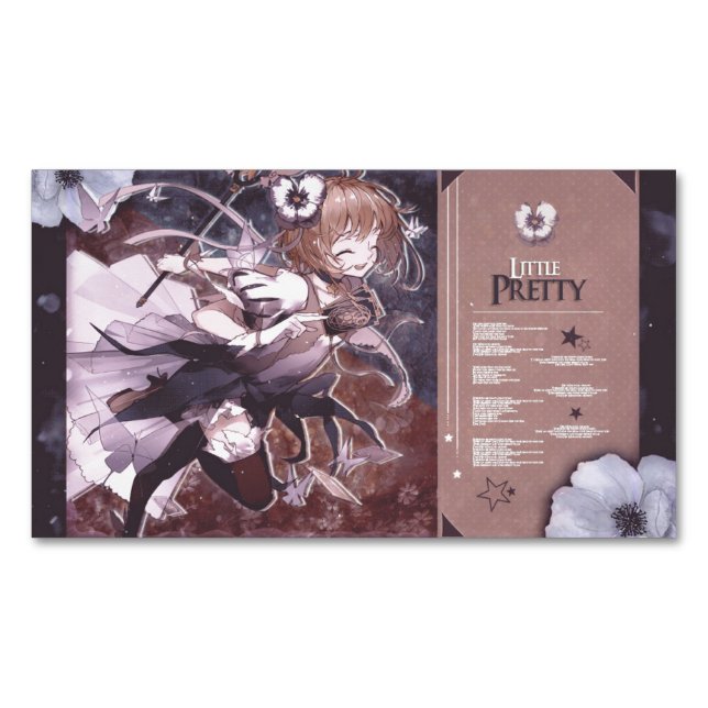 Tarjeta De Visita Magnética sakura cardcaptor (Anverso)
