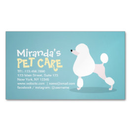 Tarjeta De Visita Magnética Salón de belleza y baño para mascotas