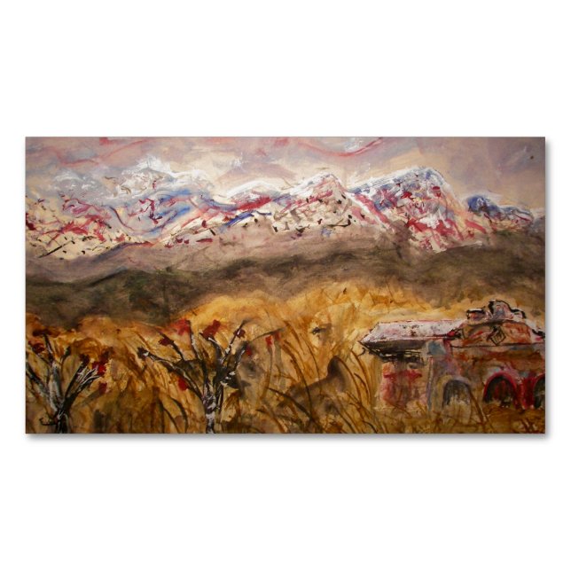 Tarjeta De Visita Magnética Santa Fe New México (Anverso)