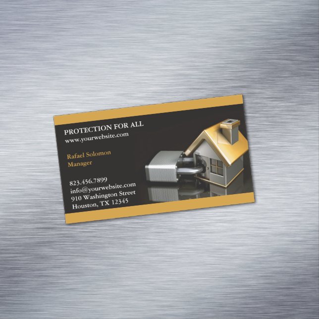 Tarjeta De Visita Magnética Seguro de seguridad (In Situ)
