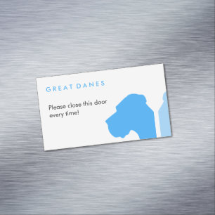 Tarjeta De Visita Magnética serie ID Minimal Great Dane