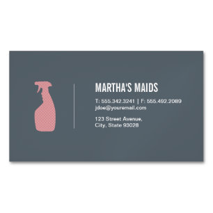 Tarjeta De Visita Magnética Servicio de doncella