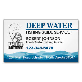 Tarjeta De Visita Magnética Servicio de guía de pesca