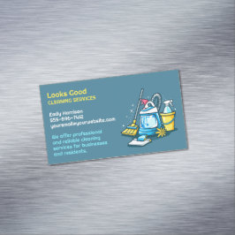 Tarjeta De Visita Magnética Servicio de limpieza