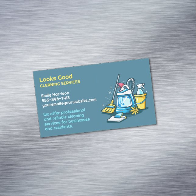 Tarjeta De Visita Magnética Servicio de limpieza (In Situ)