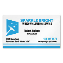 Tarjeta De Visita Magnética Servicio de limpieza de ventanas