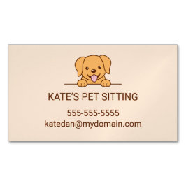 Tarjeta De Visita Magnética Servicio de sentadas de Mascotas de perro de Cute