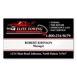 Tarjeta De Visita Magnética Servicio Profesional de Camión de Vapor