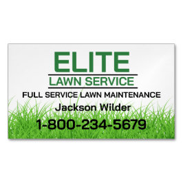 Tarjeta De Visita Magnética Servicio Profesional de Césped