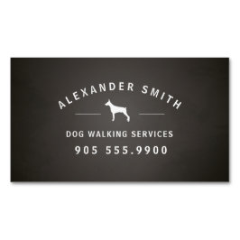 Tarjeta De Visita Magnética Servicios de caminata de perros