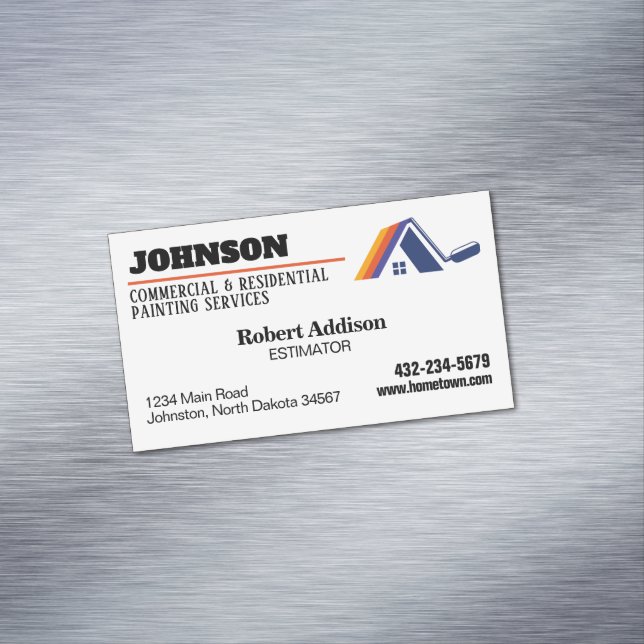 Tarjeta De Visita Magnética Servicios de pintura comercial y residencial (In Situ)