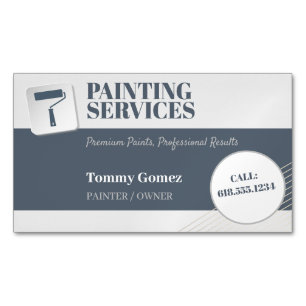 Tarjeta De Visita Magnética Servicios de pintura Pintar rollos