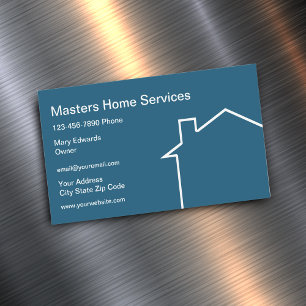 Tarjeta De Visita Magnética Servicios domésticos modernos
