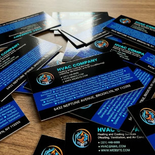 Tarjeta De Visita Magnética Servicios modernos de calefacción y aire acondicio