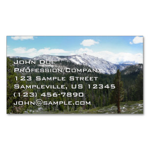 Tarjeta De Visita Magnética Sierra Nevada II de Yosemite