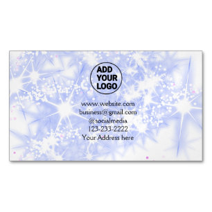 Tarjeta De Visita Magnética simple mínimo añadir el logotipo/diseño aquí nombr