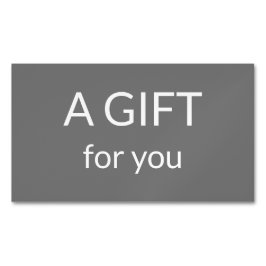 Tarjeta De Visita Magnética simple mínimo añadir el nombre dirección de texto 