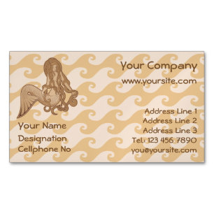 Tarjeta De Visita Magnética Sirena sentada