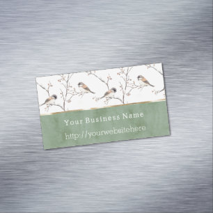 Tarjeta De Visita Magnética Sitio web del nombre comercial Birds of A Feather