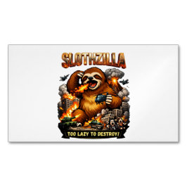 Tarjeta De Visita Magnética Slothzilla Demasiado Perezoso para Destruir, Monst