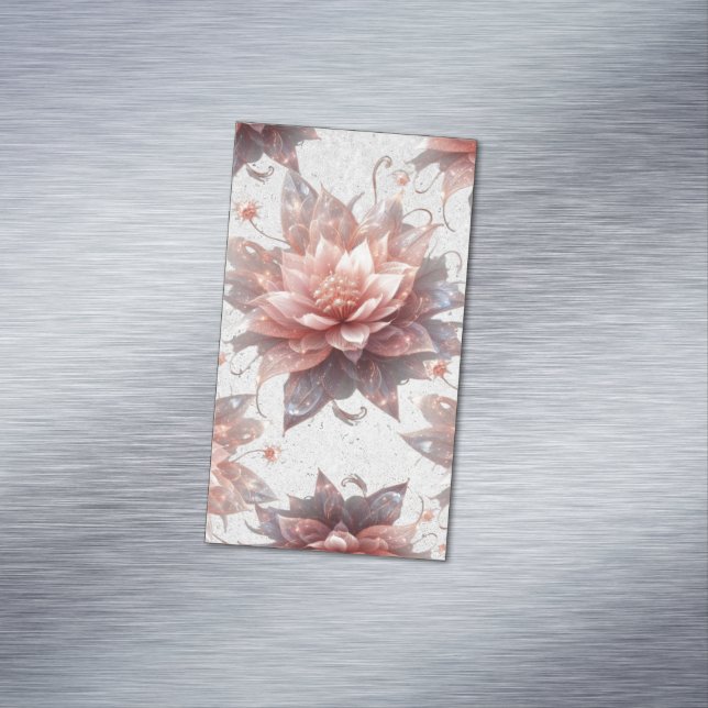 Tarjeta De Visita Magnética Soft Pastel Floral Business Card Magnet – Elegant  (In Situ)