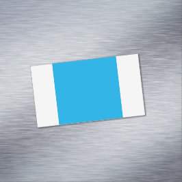 Tarjeta De Visita Magnética Solid Cyan Blue Background