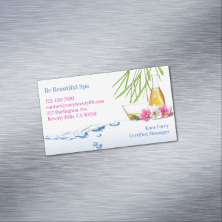 Tarjeta De Visita Magnética Spa Natural Wellness