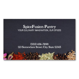 Tarjeta De Visita Magnética Spices Chef