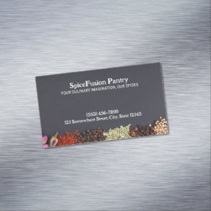 Tarjeta De Visita Magnética Spices Chef