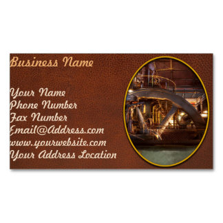 Tarjeta De Visita Magnética Steampunk - Bombado