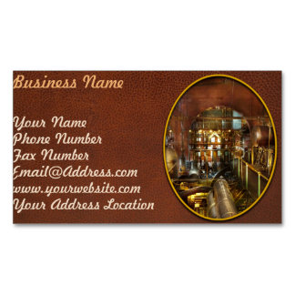 Tarjeta De Visita Magnética Steampunk - Tanques de Pensamiento