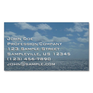 Tarjeta De Visita Magnética Sunny Caribbean Sea Blue Ocean