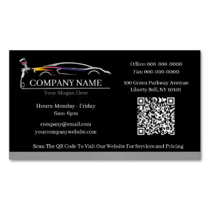 Tarjeta De Visita Magnética Taller de pintura de carrocería profesional automo