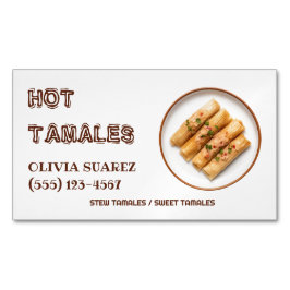 Tarjeta De Visita Magnética Tamales