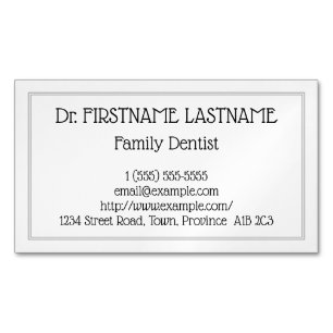 Tarjeta De Visita Magnética Tarjeta de presentación magnética para dentistas