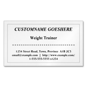 Tarjeta De Visita Magnética Tarjeta de presentación magnética tradicional para