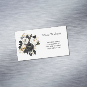 Tarjeta De Visita Magnética Tarjeta Magnética Floral de Presentación