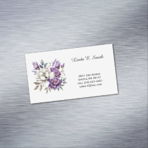Tarjeta De Visita Magnética Tarjeta Magnética Floral de Presentación