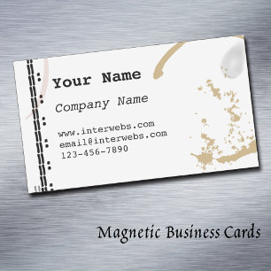 Tarjeta De Visita Magnética Tarjeta magnética personalizada de negocios con ma