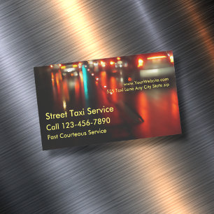 Tarjeta De Visita Magnética Taxi