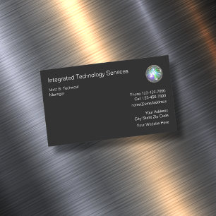 Tarjeta De Visita Magnética Tecnología de computación genial