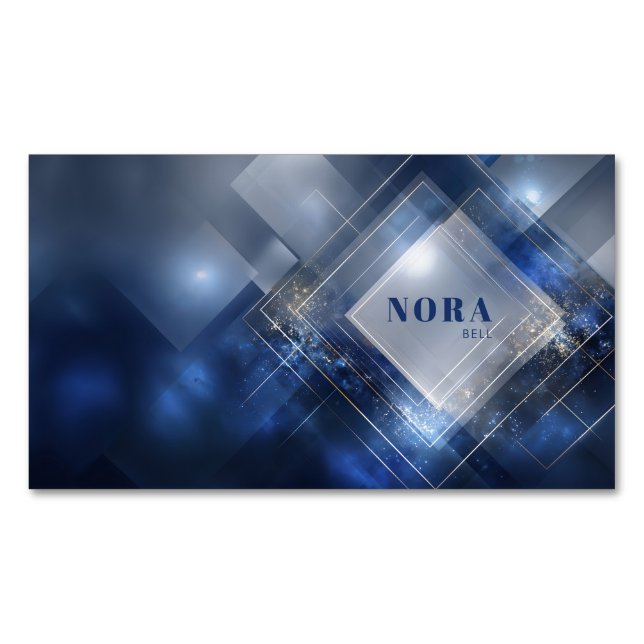 Tarjeta De Visita Magnética Tecnología geométrica moderna futurista (Anverso)